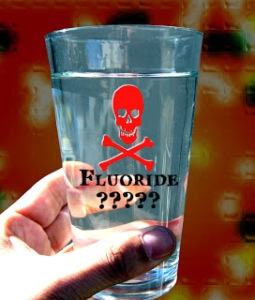 fluoride water in glass